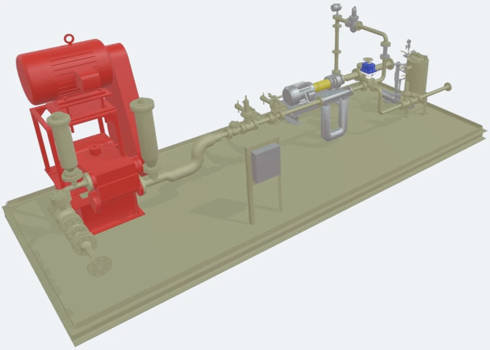 LACT unit facilitating precise measurement of petroleum product transfer between entities. LACT unit facilitating precise measurement of petroleum product transfer between entities.