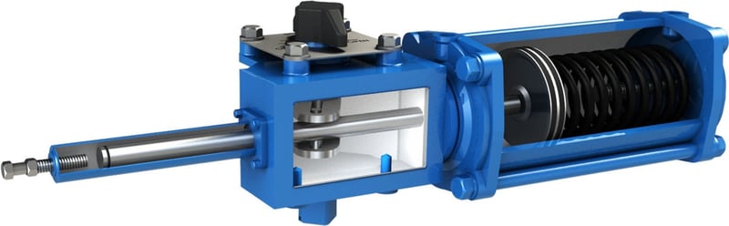 Shop DNOW for Rotary Hydraulic Actuator with Spring Return and Scotch Yoke Shop DNOW for Rotary Hydraulic Actuator with Spring Return and Scotch Yoke