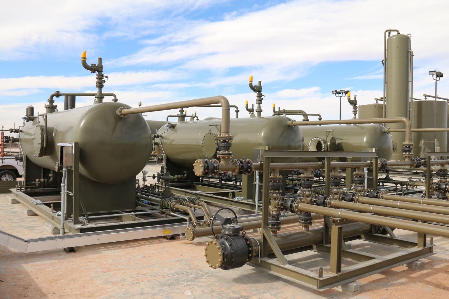 DNOW supplies all the pipe, valves, fittings, surface pumps, and ASME vessels and LACTs to accommodate your design and timeframe, whether you are building a single tank battery, or multiple tank batteries DNOW supplies all the pipe, valves, fittings, surface pumps, and ASME vessels and LACTs to accommodate your design and timeframe, whether you are building a single tank battery, or multiple tank batteries