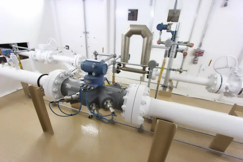 Photo of advanced gas measurement: WBI ultrasonic meter skid, designed, engineered & fabricated by Power Service, a DistributionNOW company. Photo of advanced gas measurement: WBI ultrasonic meter skid, designed, engineered & fabricated by Power Service, a DistributionNOW company.